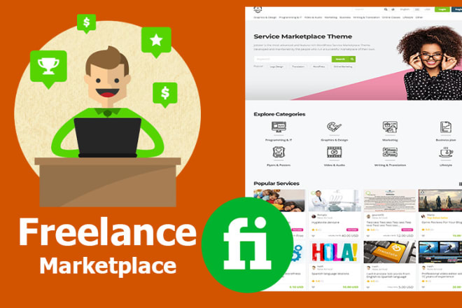 I will develop freelance marketplace website like fiverr in 2days