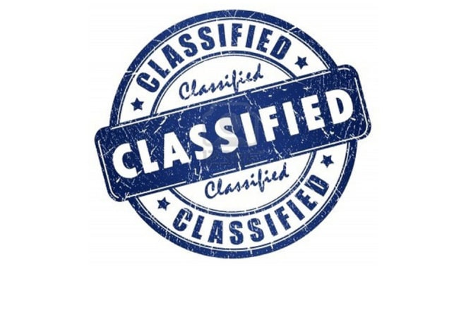 I will do 10 classified ads posting on high pr sites