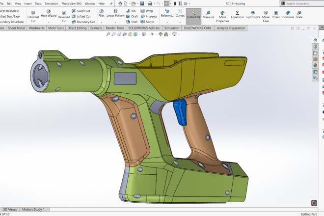 I will do 2d drawing,3d modeling,cad design,3d printing in solidworks