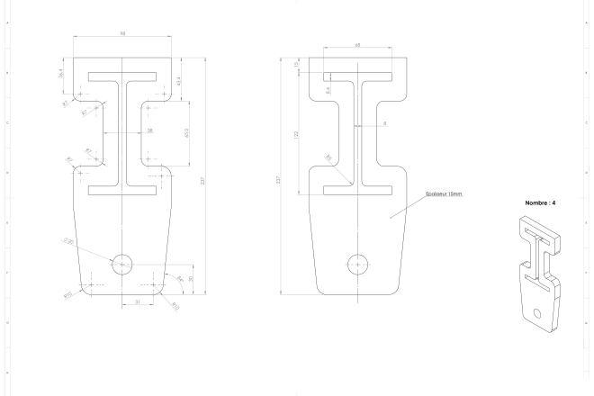 I will do 2d technical drawings of your product