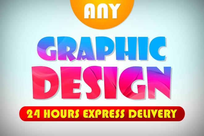 I will do any graphic design work