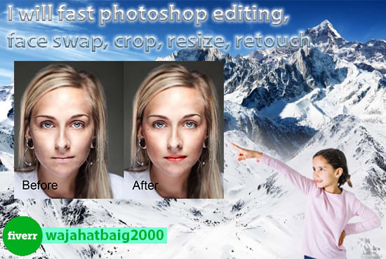 I will do any photoshop work within 2 hrs