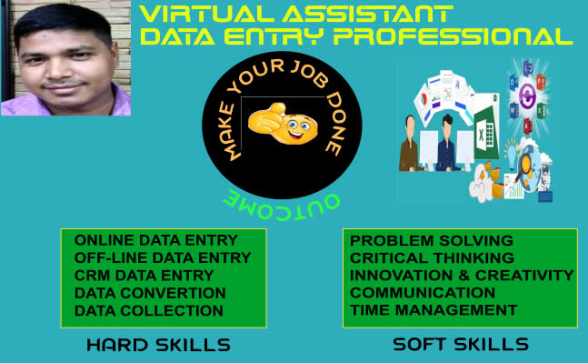 I will do any type of data entry jobs