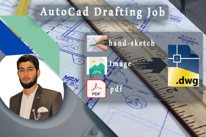 I will do autocad drafting job, 2d autocad drawings