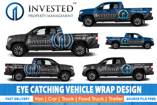 I will do awesome car, van, vehicle sticker or vehicle wrap design