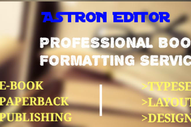 I will do book formatting and layout design for publishing on amazon