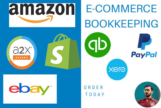 I will do bookkeeping for ecommerce amazon fba, ebay, shopify