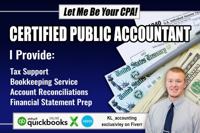 I will do bookkeeping using quickbooks online, xero, or excel