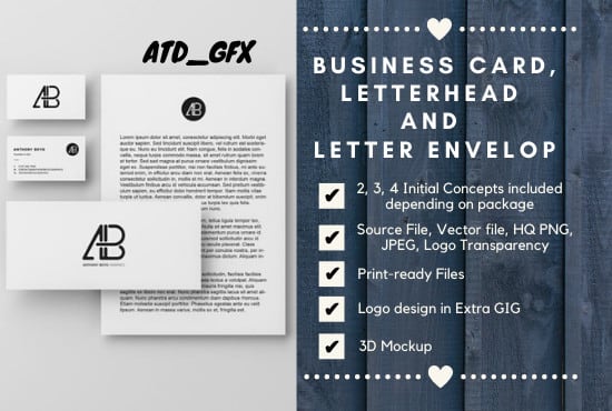 I will do business card visiting card letterhead envelope design