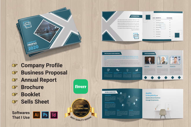 I will do business proposal, company profile, brochure design