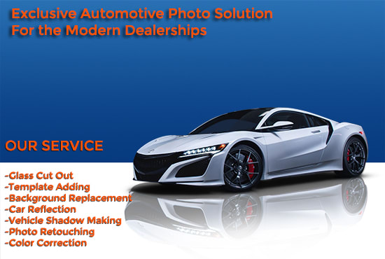 I will do car background replacement and vehicle modify