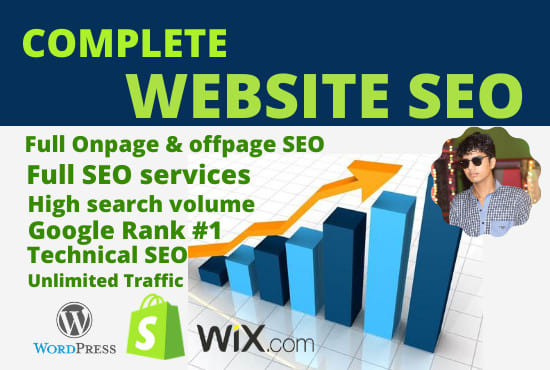 I will do complete website SEO service for google top 3 ranking
