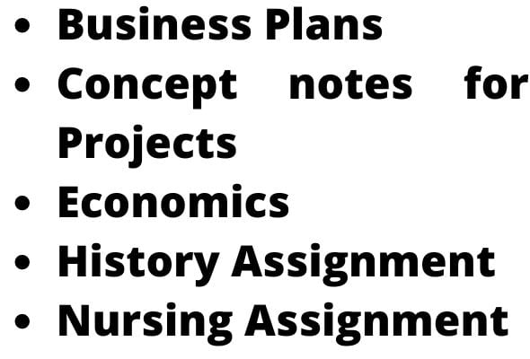 I will do concept notes for any company business plans and research