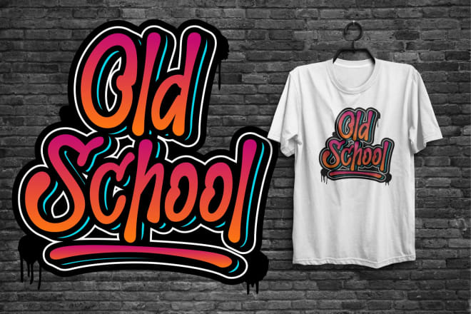 I will do cool graffiti or urban typography for tshirt design