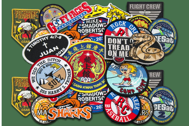 I will do custom embroidered patches designed digitized and shipped