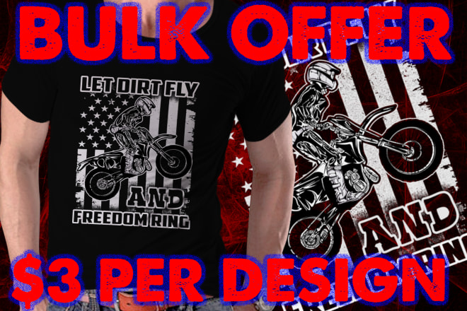 I will do custom t shirt design for bulk order