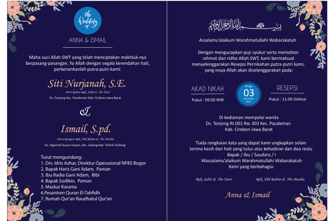 I will do design wedding invitation, business, and name card