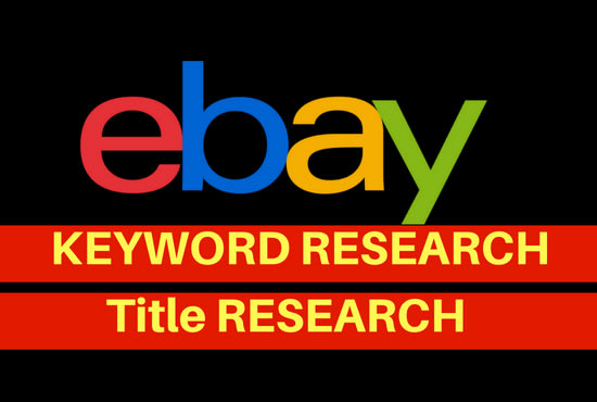 I will do ebay keyword research