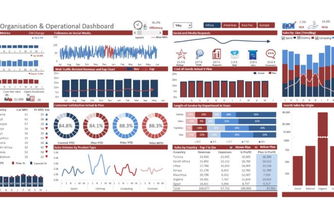 I will do excel interactive dashboards, reports, charts