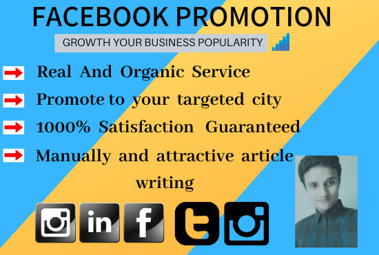 I will do facebook marketing,advertising and promoting in USA