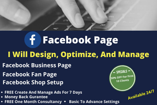 I will do facebook page creation and fb business page in just 1 hr