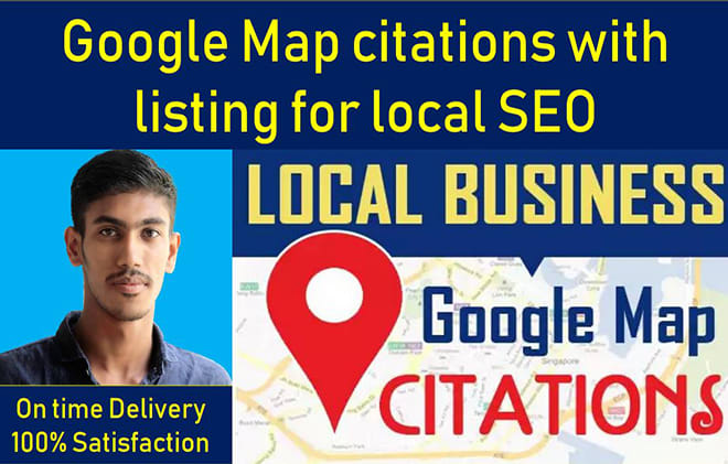 I will do google map citations with listing for local SEO