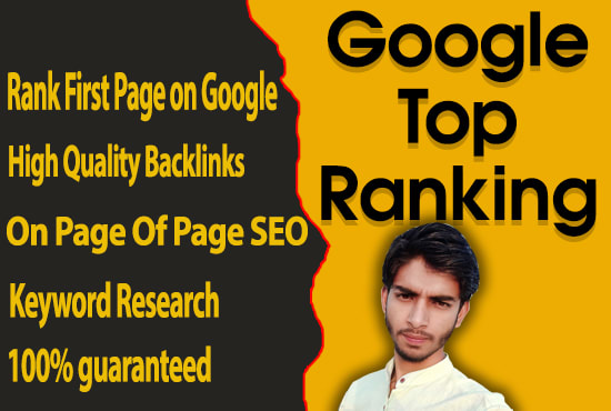 I will do google top ranking with white hat SEO