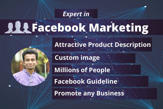 I will do great facebook promotion and marketing your business