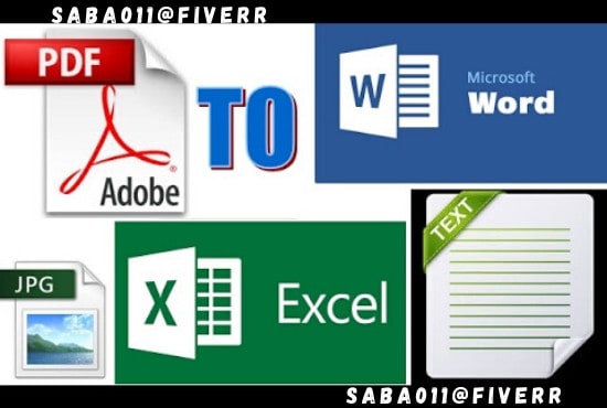 I will do image, word, jpg, doc, PDF files editing or conversions