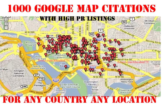 I will do local listings with 1000 google map citations