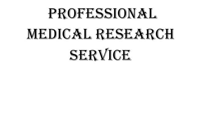 I will do medical online research in english or arabic