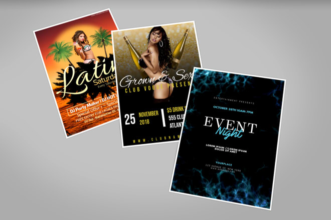 I will do nice hip hop,club,event,party,dj music,sports flyer and posters