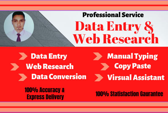 I will do online and offline data entry jobs