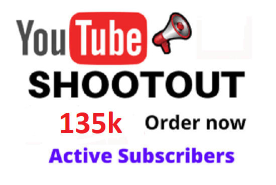 I will do organic youtube channel shoutout on my 135k page