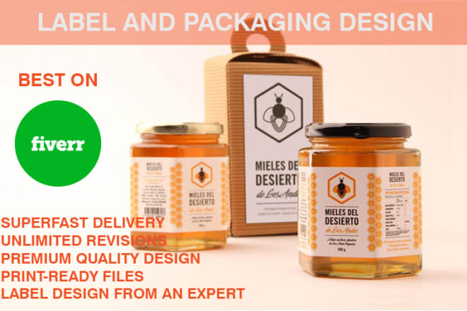 I will do packaging and label design