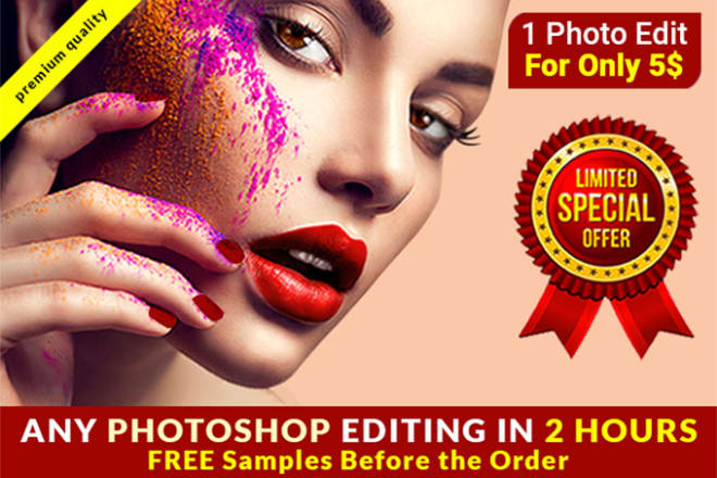 I will do photoshop editing for photo editing and photo retouching
