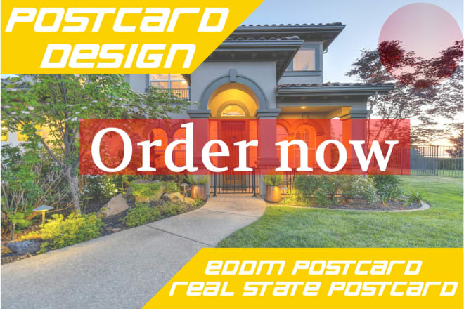 I will do postcard, eddm postcard and real estate postcard design