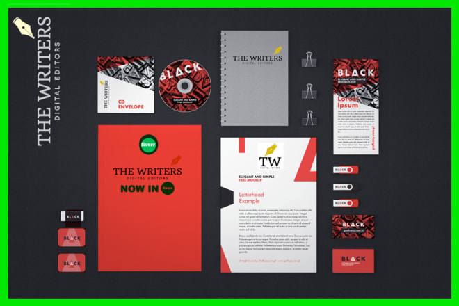 I will do pro business card, logo design, letterhead, and corporate identity