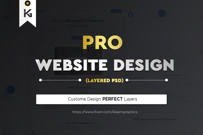 I will do PSD website design or web mockup design