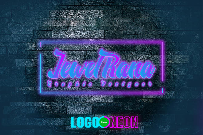 I will do realistic neon light logo in 24 hour