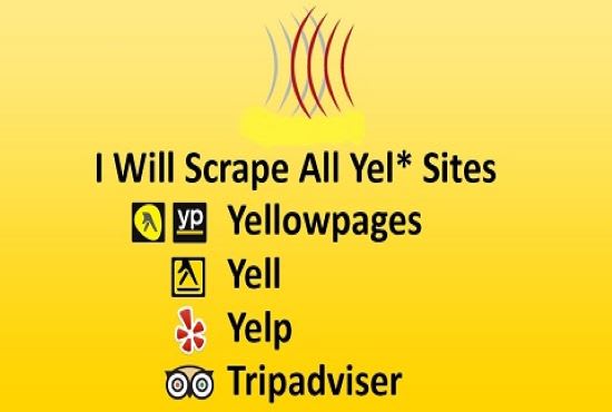 I will do scraping yellow pages and other targeted sites