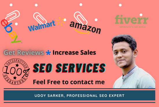 I will do SEO for amazon walmart ebay to increase sales expertly and get honest reviews