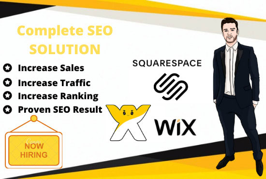 I will do squarespace or wix SEO services to optimize your ranking