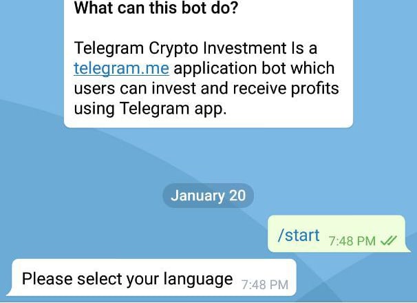 I will do telegram crypto investment bot