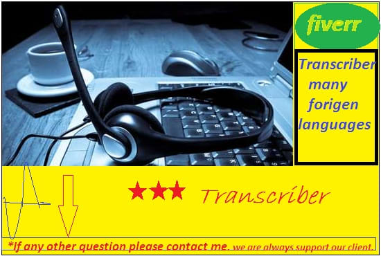 I will do transcribe english and translation in other languages