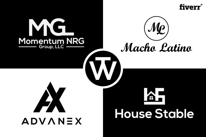 I will do unique, fashion, clothing brand, monogram, initial letters logo design