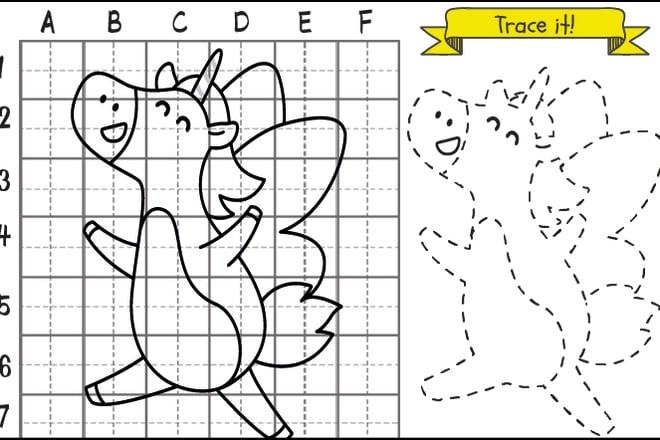 I will do unique how to draw coloring pages and cover book for KDP