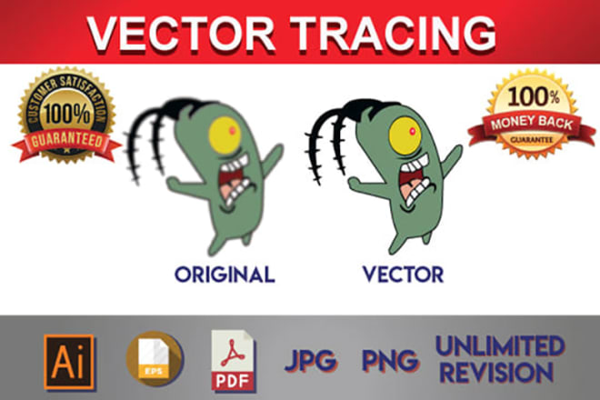 I will do vector tracing redraw logo convert image to vector