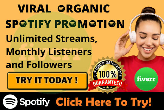 I will do viral and organic spotify music promotion for your music