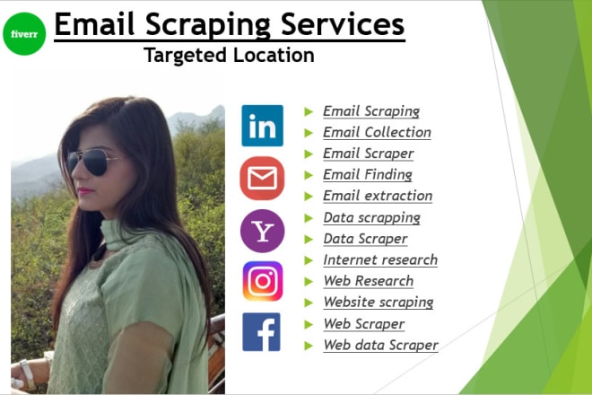 I will do web,website scraping,web data scraper,email list,email extraction,copy paste